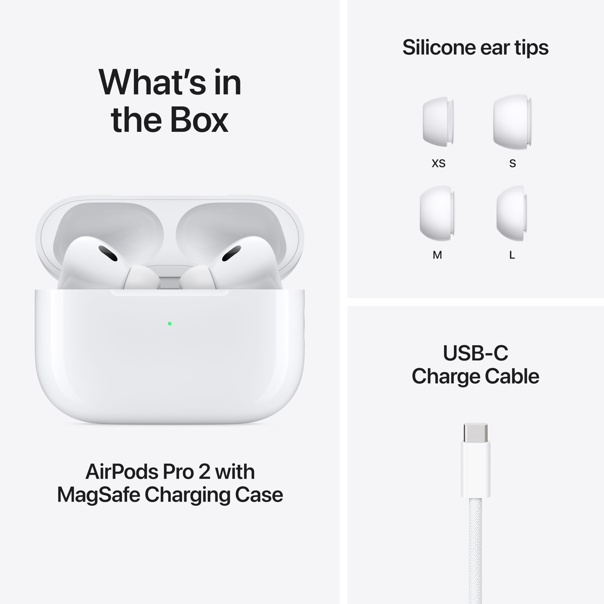 Apple AirPods Pro 2 Wireless Earbuds, Bluetooth Headphones